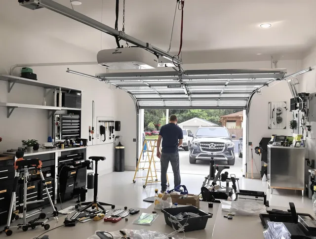 Garage door opener installation by Solon Garage Door Repair in Solon