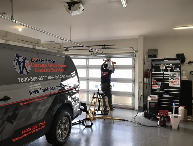 Solon Garage Door Repair team performing same-day garage door repair in Solon