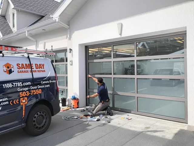 Same-day garage door repair service by Solon Garage Door Repair in Solon